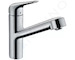 Hansgrohe Focus M42 - Dřezová baterie M4214-H150 s výsuvnou sprškou, sBOX, chrom 71829000