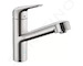 Hansgrohe Focus M42 - Dřezová baterie M427-H150 s výsuvnou sprškou, vzhled nerezu 71814800